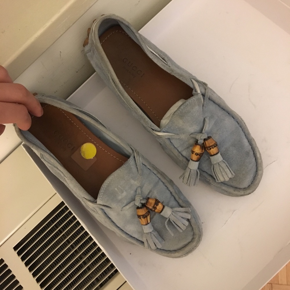 Gucci Loafer, size 36, baby blue